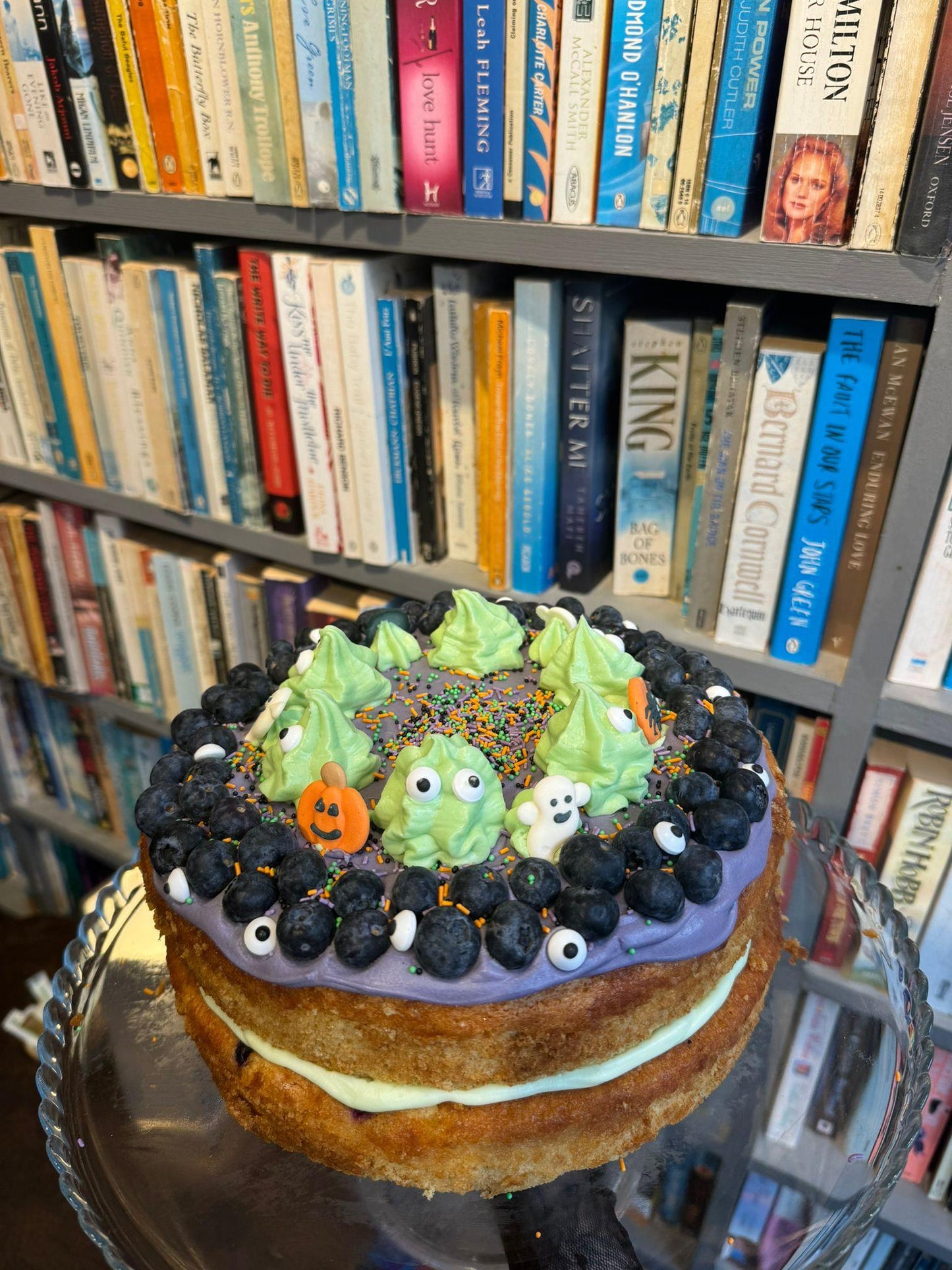 Halloween BOO!berry Cake